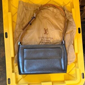 Louis Vuitton Metallic Gray Monogram Bag